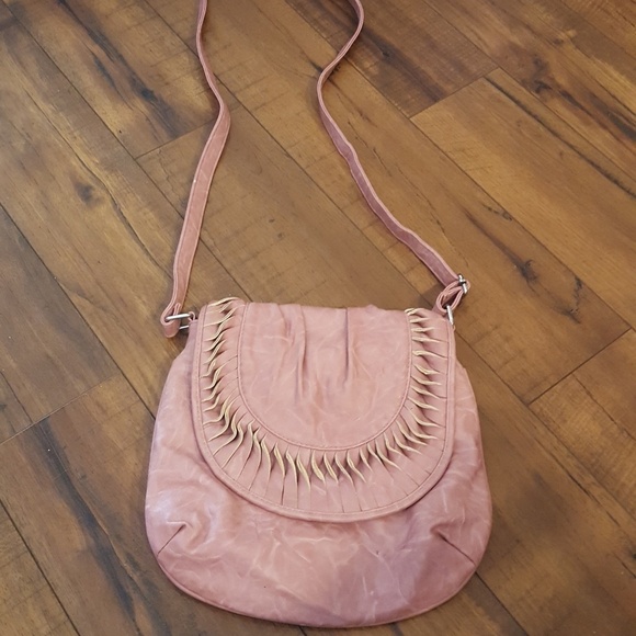 MMS‎ - Distressed Mauve Crossbody - Picture 1 of 5